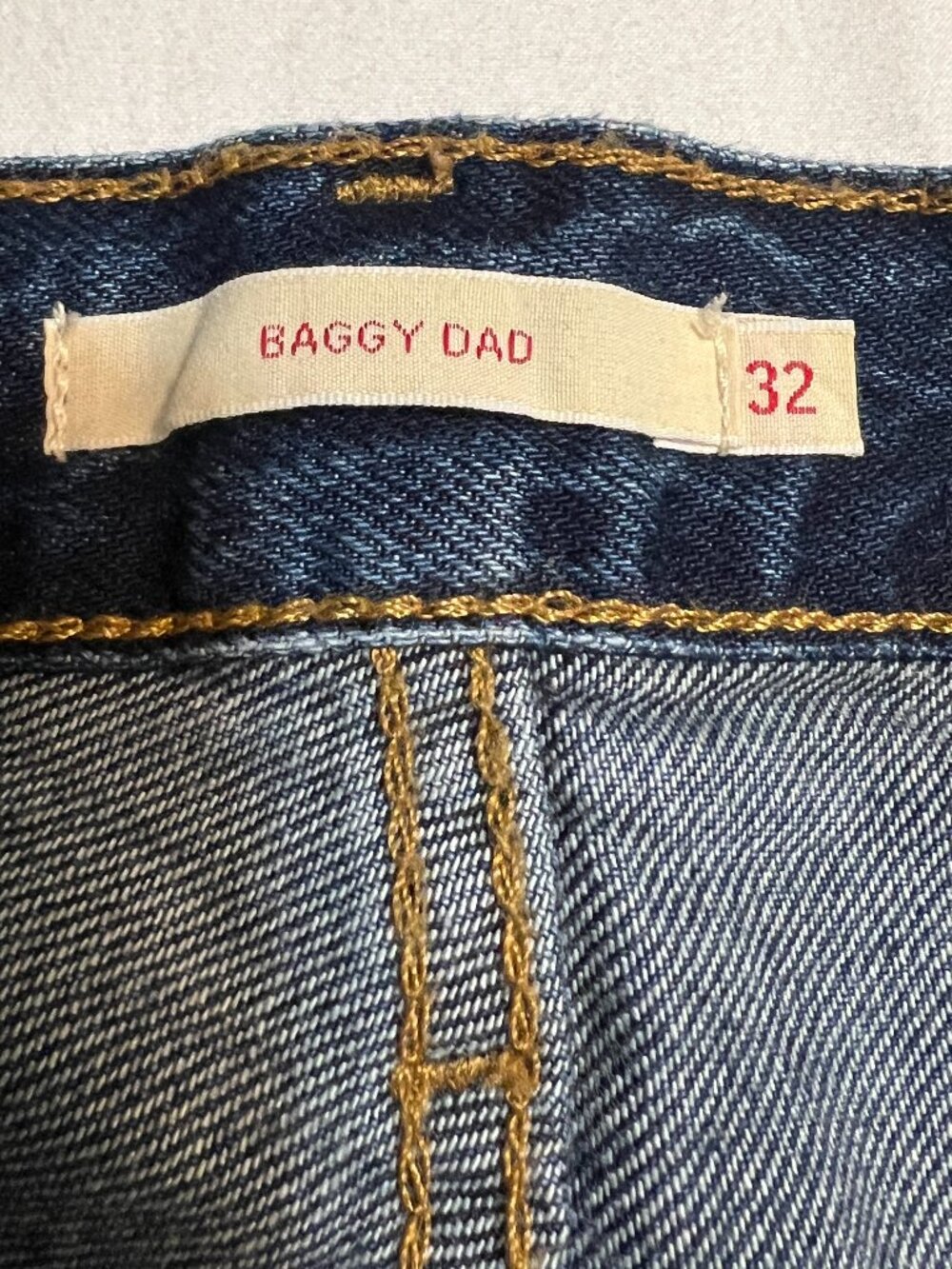 Levi's Premium Baggy Dad Jeans Women's Size 32 High Rise Wide Leg Medium Wash - Picture 6 of 11